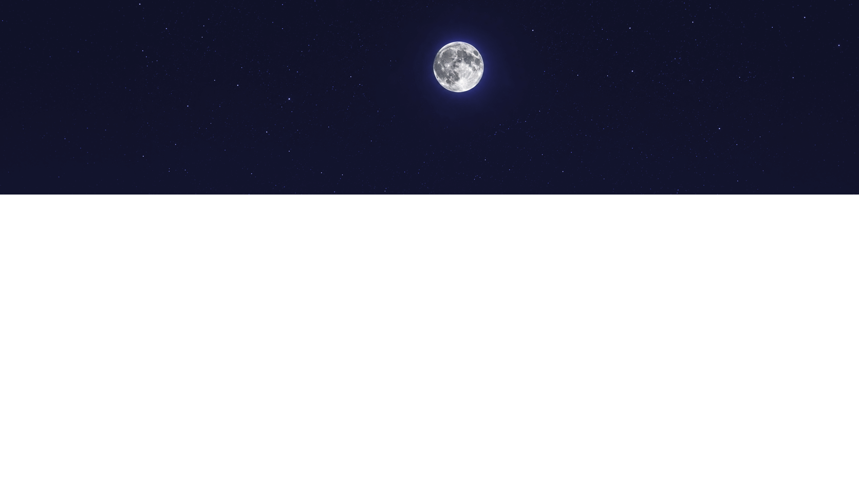 Sternenhimmel mit Mond